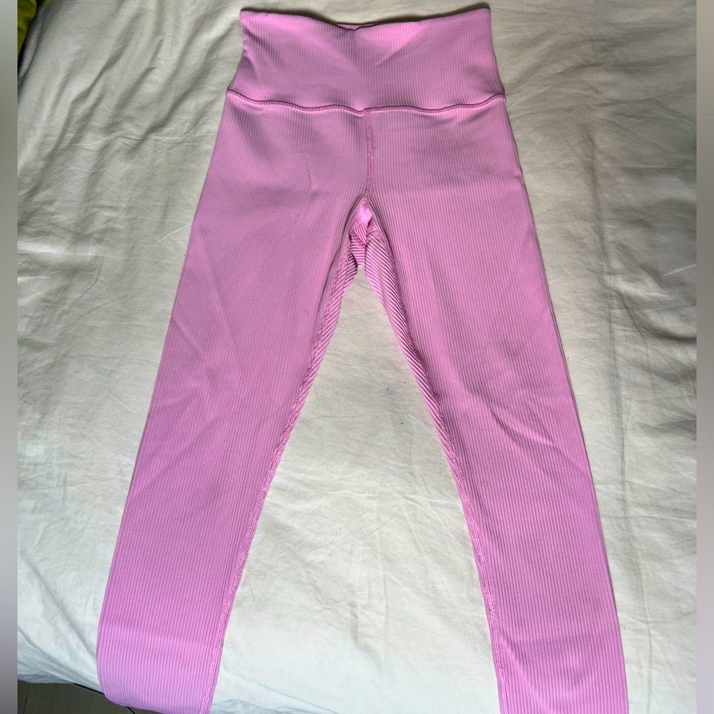 Athleta Women's Elation Rib Tight Leggings Light Pink